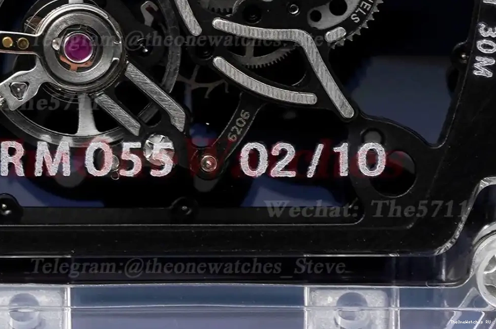  RM055 Sonic Skeleton on Dial Transparent Rubber Transparent  RMUL2 Clone strap 0412